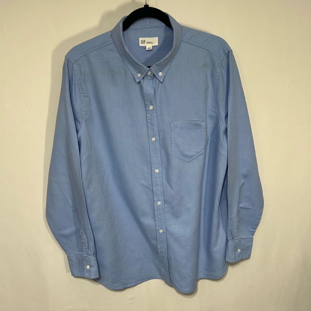GAP Light Blue Casual Button Down Shirt